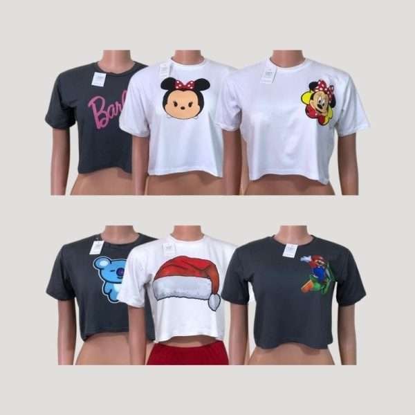 CROPTOP CON MANGA Y GRAFICO