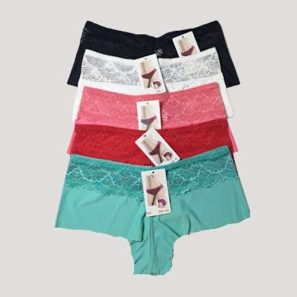 PANTY BOXER INVISIBLE CON ENCAJE